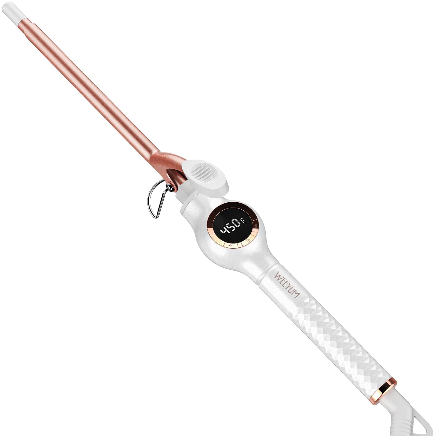 WEEYUM 3/8 Inch Small Curling Iron, 9mm Curling Wand for Short Long Hair, Thin Curling Iron Ceramic Tourmaline Barrel