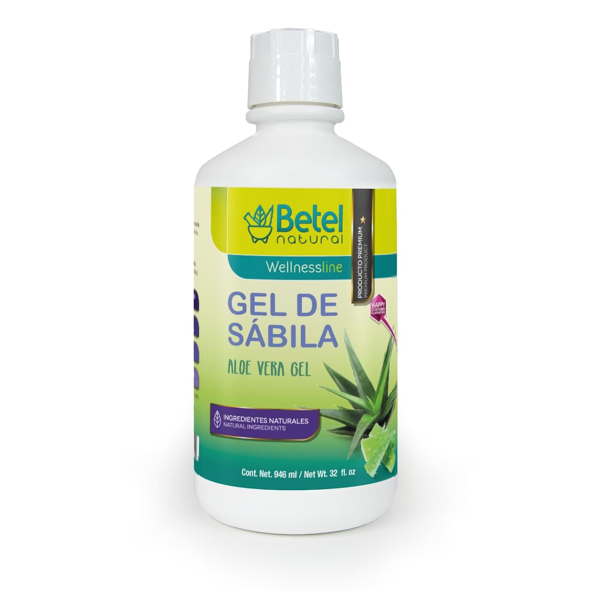 Betel Natural Gel de Sabila Aloe Vera Gel - Amazing Gastric Support - 32 Oz