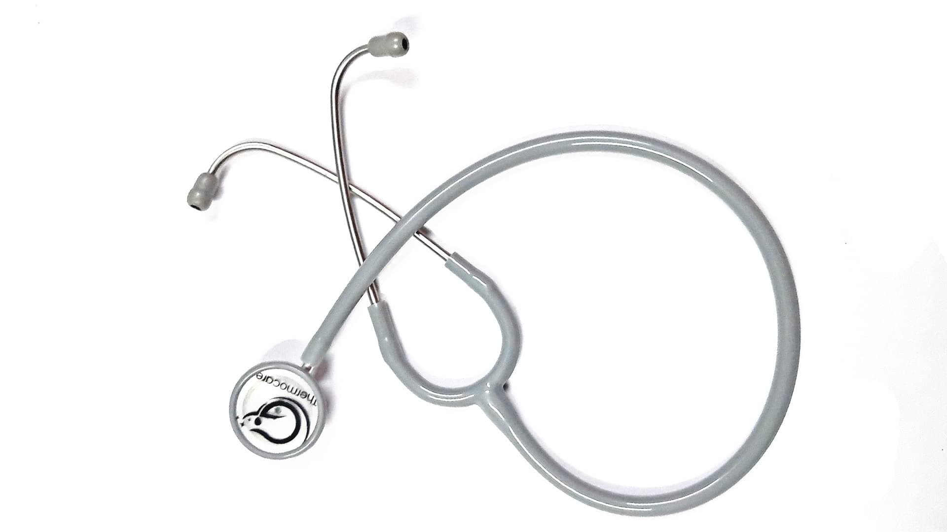 Thermomate Monitoring Stethoscope for Doctors and Medical Student, Grey