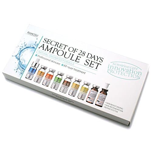 Ramosu Secret of 28 Days Ampoule Set | Skin care set | Moisturizes Repairs Hydrates Skin | Face Anti-Aging Serum | 10ml x 9ea