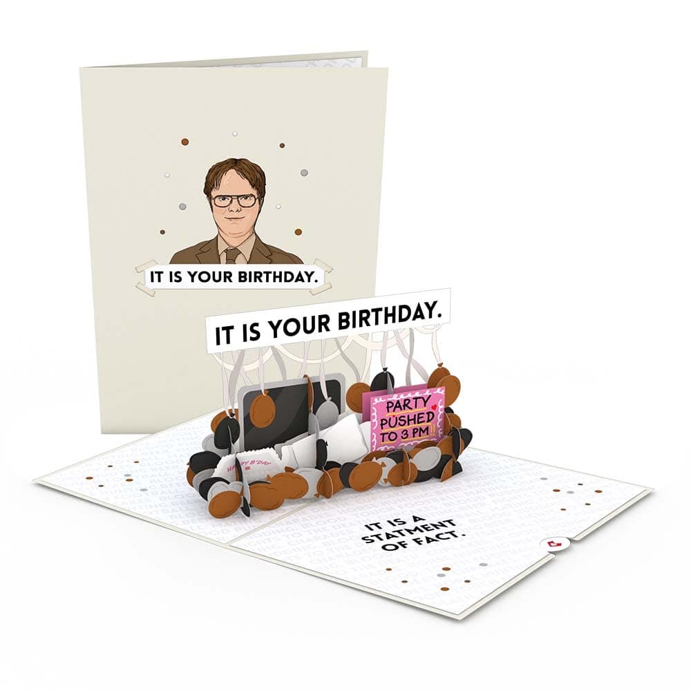 Lovepop The Office It is Your Birthday Pop Up Card, 5" x 7" - 3D Greeting Card, Birthday Pop Up Card, 3D Celebration Card, Funny Birthday Party Card