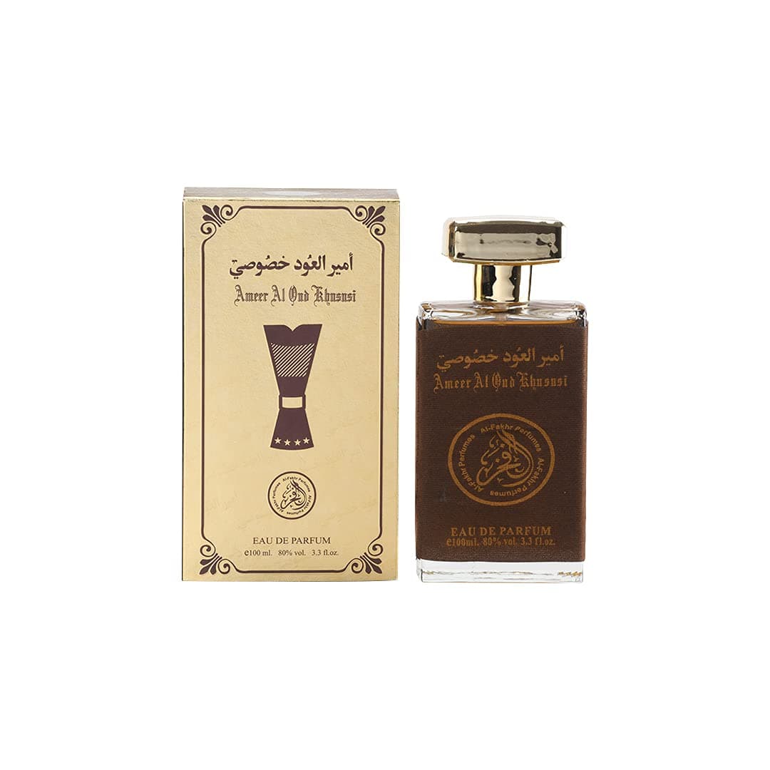 Ameer Al Oud Khususi Long Lasting, 100ml Men's Liquid Perfume, Floral, Aromatic & Woody, Soothing Fragrance