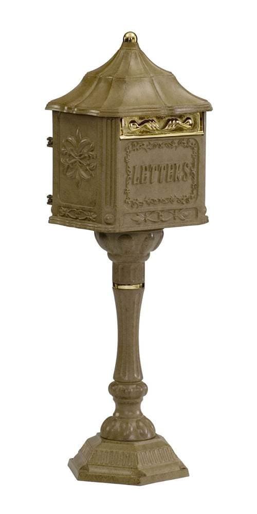 Colonial Pedestal Mailbox (Antique Moccasin)