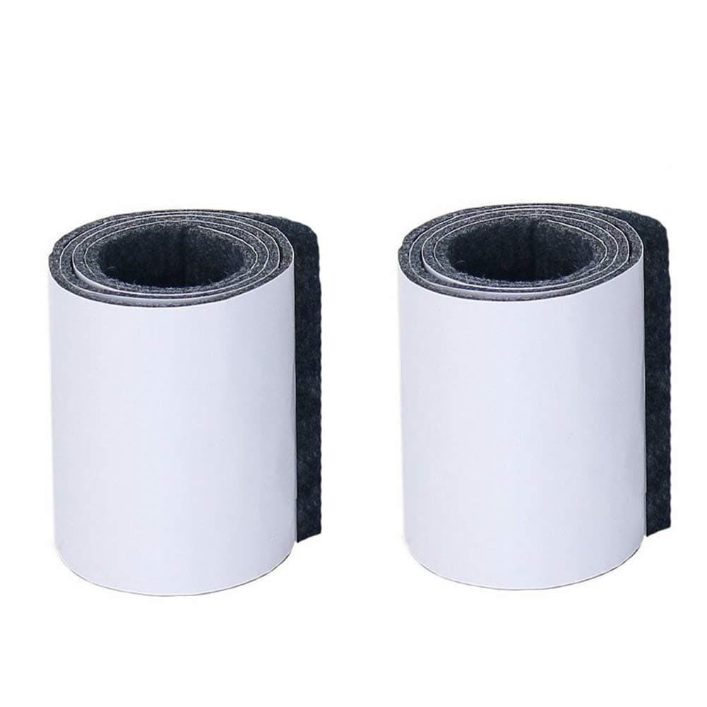 [2PACK] REYALO Self-Stick Heavy Duty Felt Strip Roll (39.37" x 3.93") Furniture Pads for Hard Surfaces Dark Grey