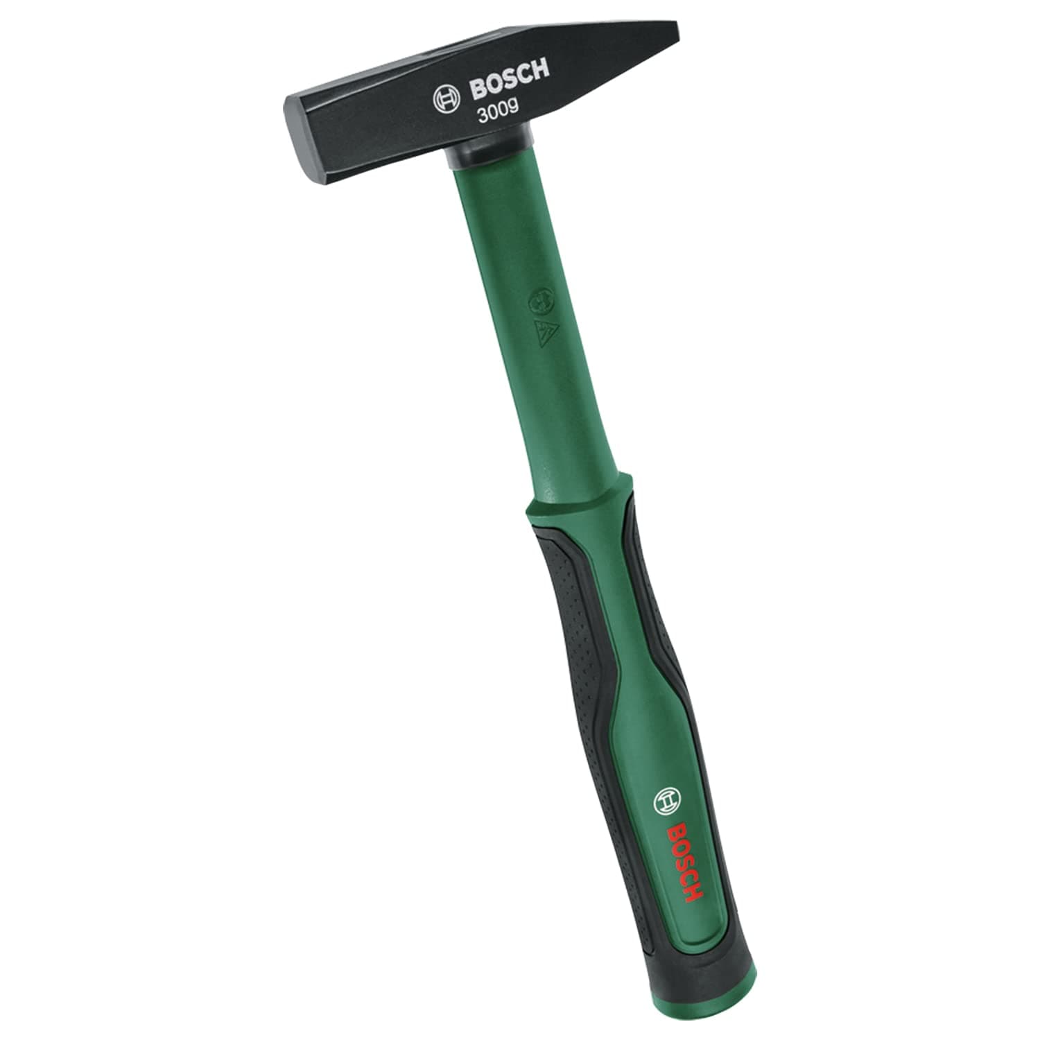 Bosch Engineer’s Hammer 300g (Comfortable Softgrip Handle with Fibreglass Core; Robust High-Carbon Steel; Smooth Striking Power; Low Vibration)