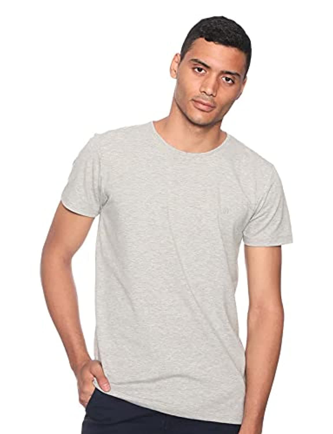 34 by Amr Diab Men's 005_LightGrey Crewneck