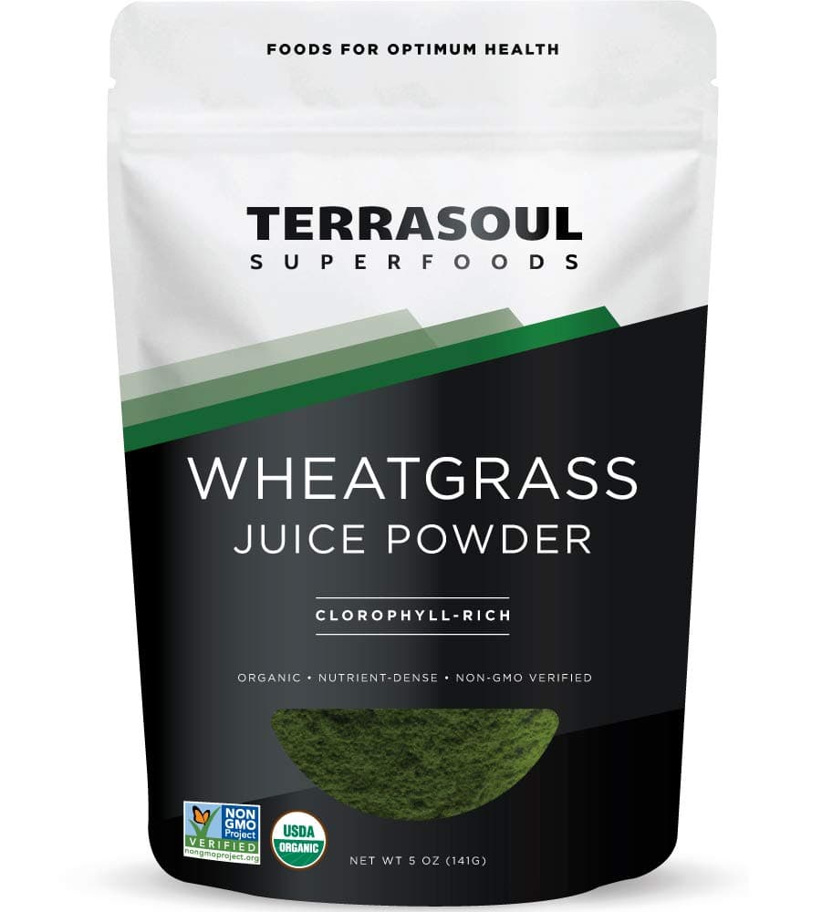 Organic Wheat Grass Juice Powder, 5 Oz, Grown in Utah, Made from Nutrient Concentrated Juice, Revitalize with Green Nutrition: Smoothies, Detox Drinks, and Wellness Shots