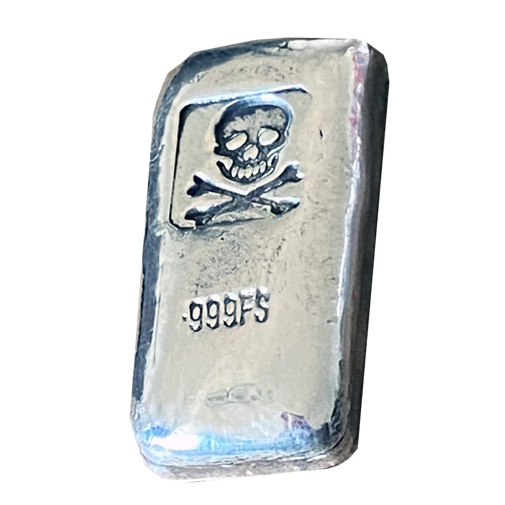 1oz Silver Bar - 999 pure Silver Bars - Pirate Silver Bar