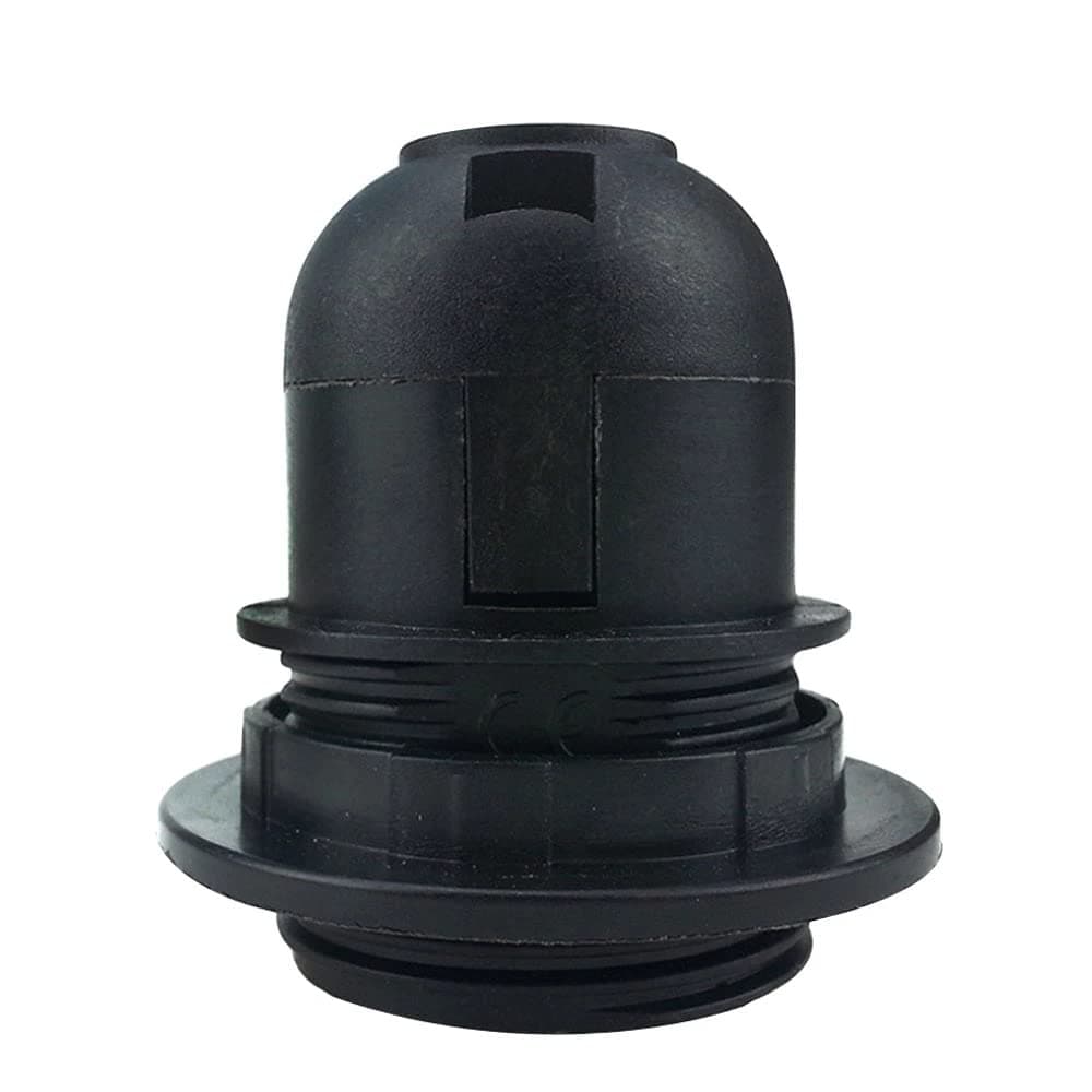 Royal Apex Lamp Base Adapter E27 4A Light Bulb Lamp Holder Pendant Screw Cap Socket Vintage (Black 250V)