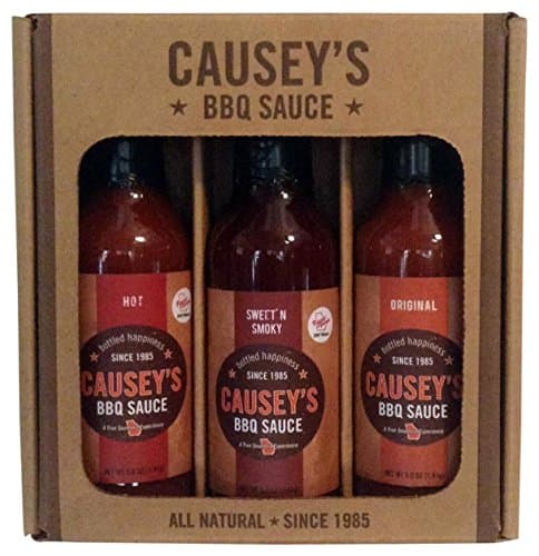 Causey's BBQ Sauce Gift Set, Hot, Sweet'n Smoky, Original, 5.0 oz., 3 Count
