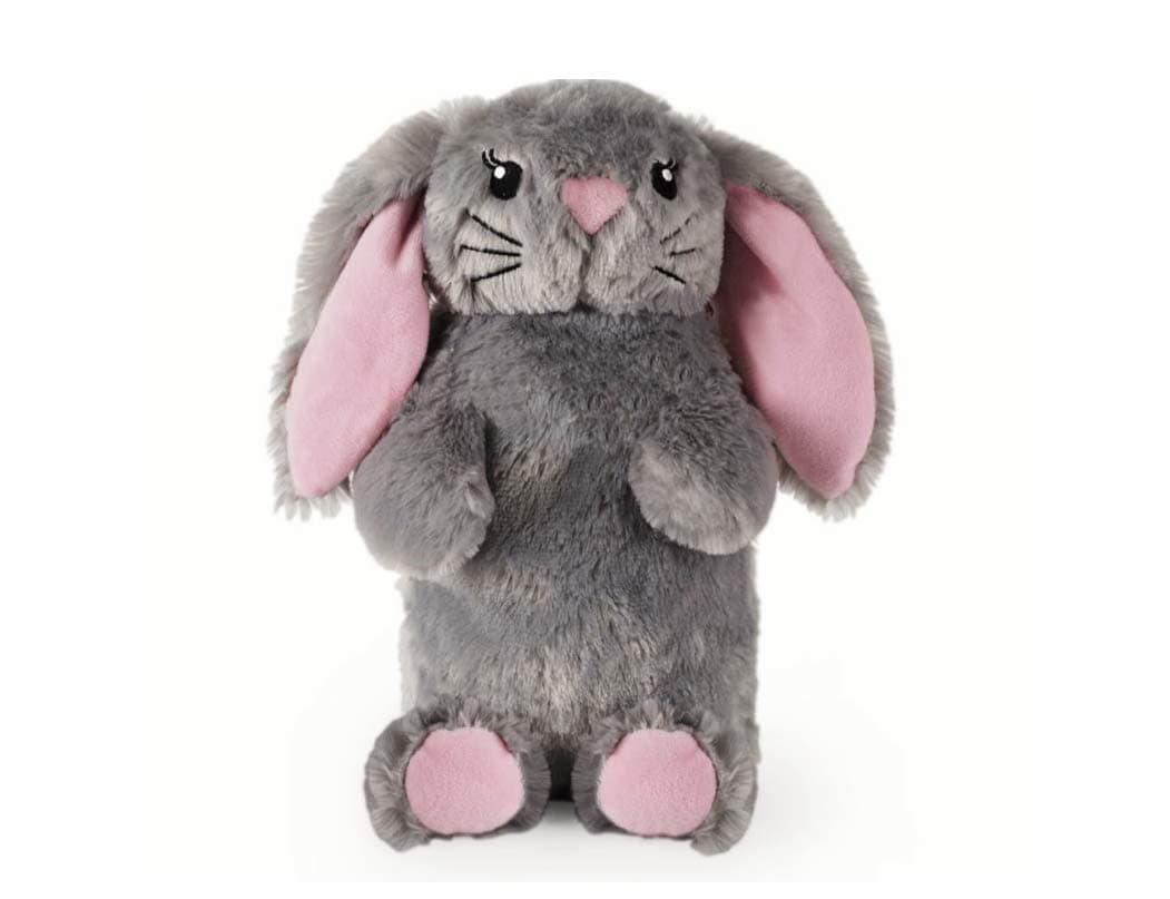 Deseo Bunny Hot Water Bottle in Luxurious Faux Fur (1 Litre) - Medium, Plush, Pink - Home Living