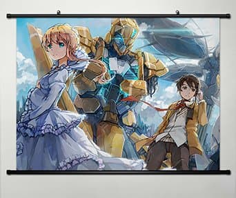 Aldnoah Zero Home Decor Anime Slaine Troyard/Asseylum Vers Allusia Wall Scroll Poster Fabric Painting 23.6 x 17.7 Inches -001