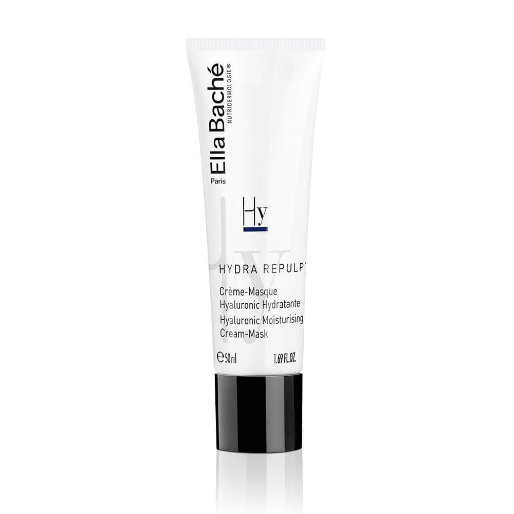Hyaluronic Moisturising Cream-Mask | Concentrates hyaluronic acid, muscat rose essential fatty acids, and grapevine flower polyphenols, for an instant "shot" of hydration | Made in France | 50 ml
