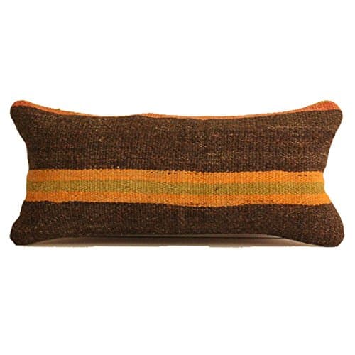 Kilim Pillow 12x24 Boho Pillow,Southwest Pillow, Tribal Pillow, Kilim Cushion, Navajo pillow, Throw Pillow, Bohemian pillow, Tribal Pillow, Rustic Pillow, Lumbar pillow, Eclectic Pillow L176