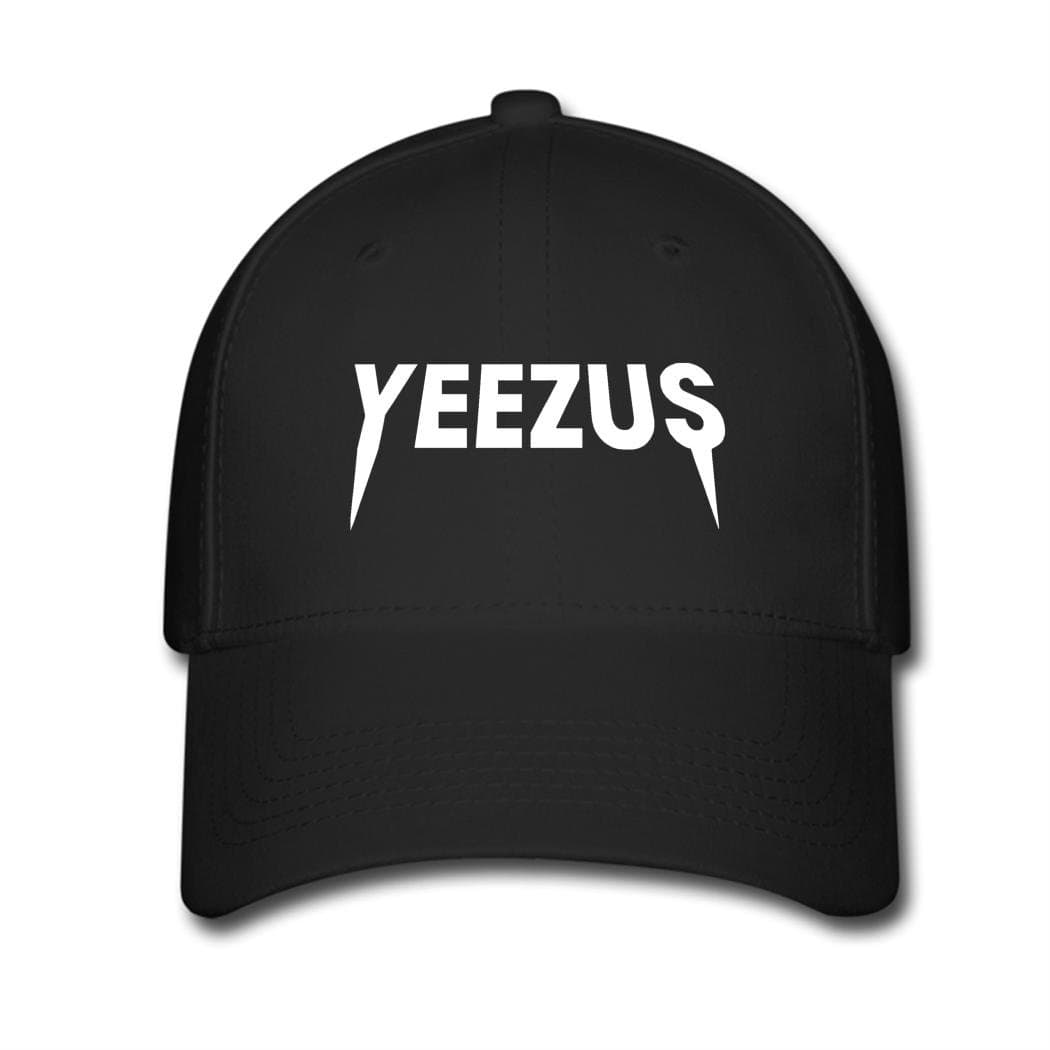 Yiko Fun Design Baseball Cap Saint Pablo Yeezus Logo Hip Hop Caps Black