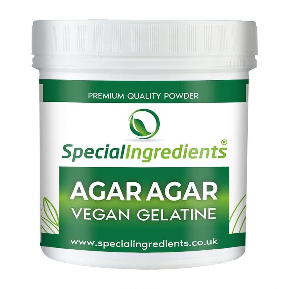 Special Ingredients Agar Agar 25kg Premium Quality Powder Vegan Gelatine, European, Suitable for Vegan's & Vegetarian's, Non GMO, Gluten Free, Recyclable Container