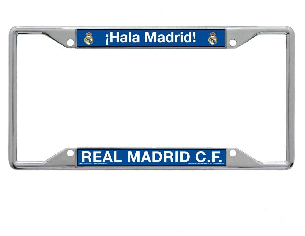 Real Madrid ¡Hala Madrid Chrome License Plate Frame