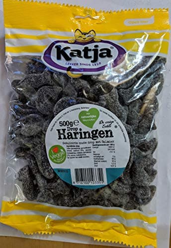 KatjaDrop Haringen (Herring Shaped Licorice - Salty)2 bags are ea 500gram