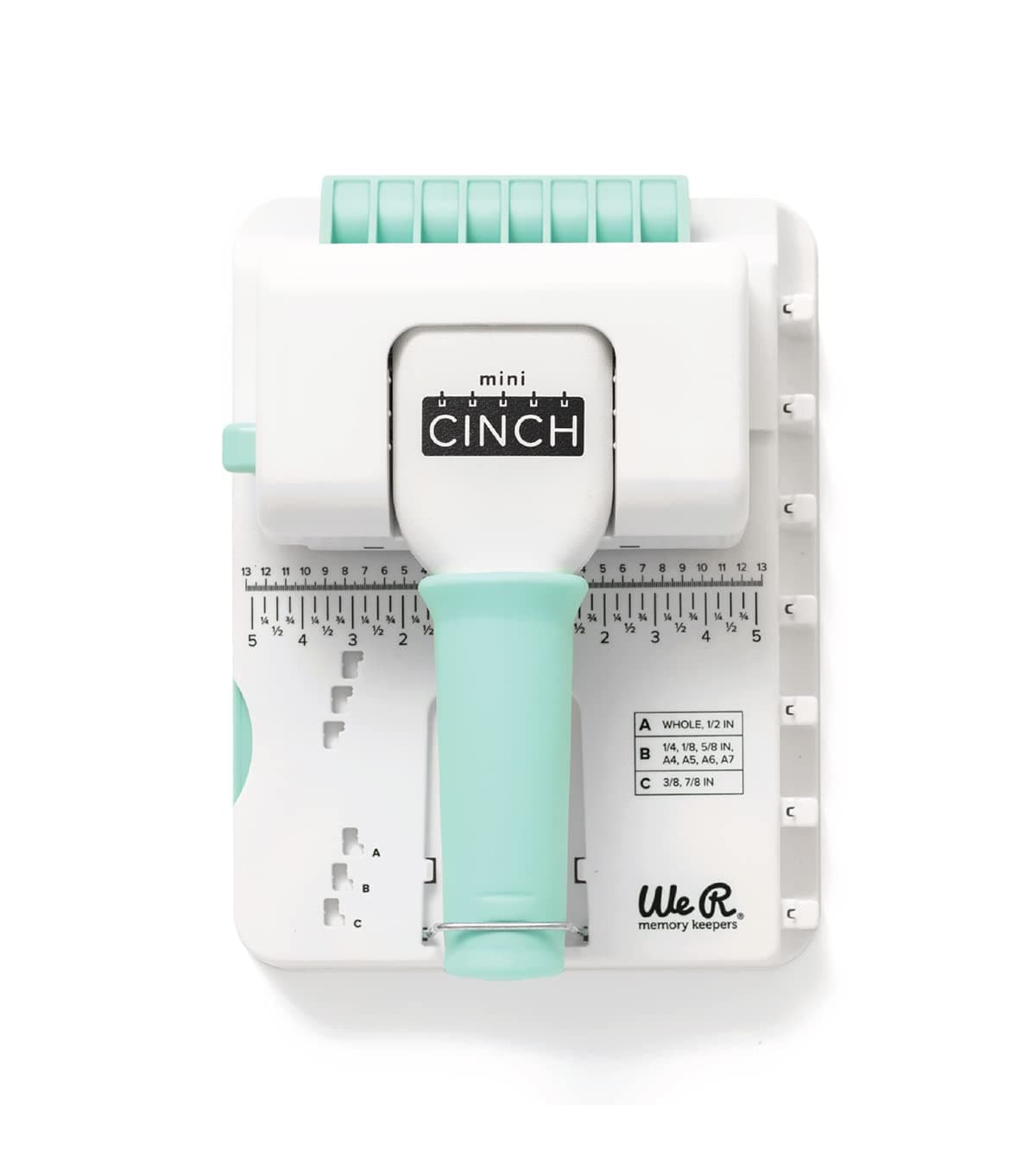 We R Memory Keepers Mini Cinch Bookbinding Machine - Small Craft Tool, Compatible with Wire or Spiral Coils, Make Professional Books, Notebooks, Calendars