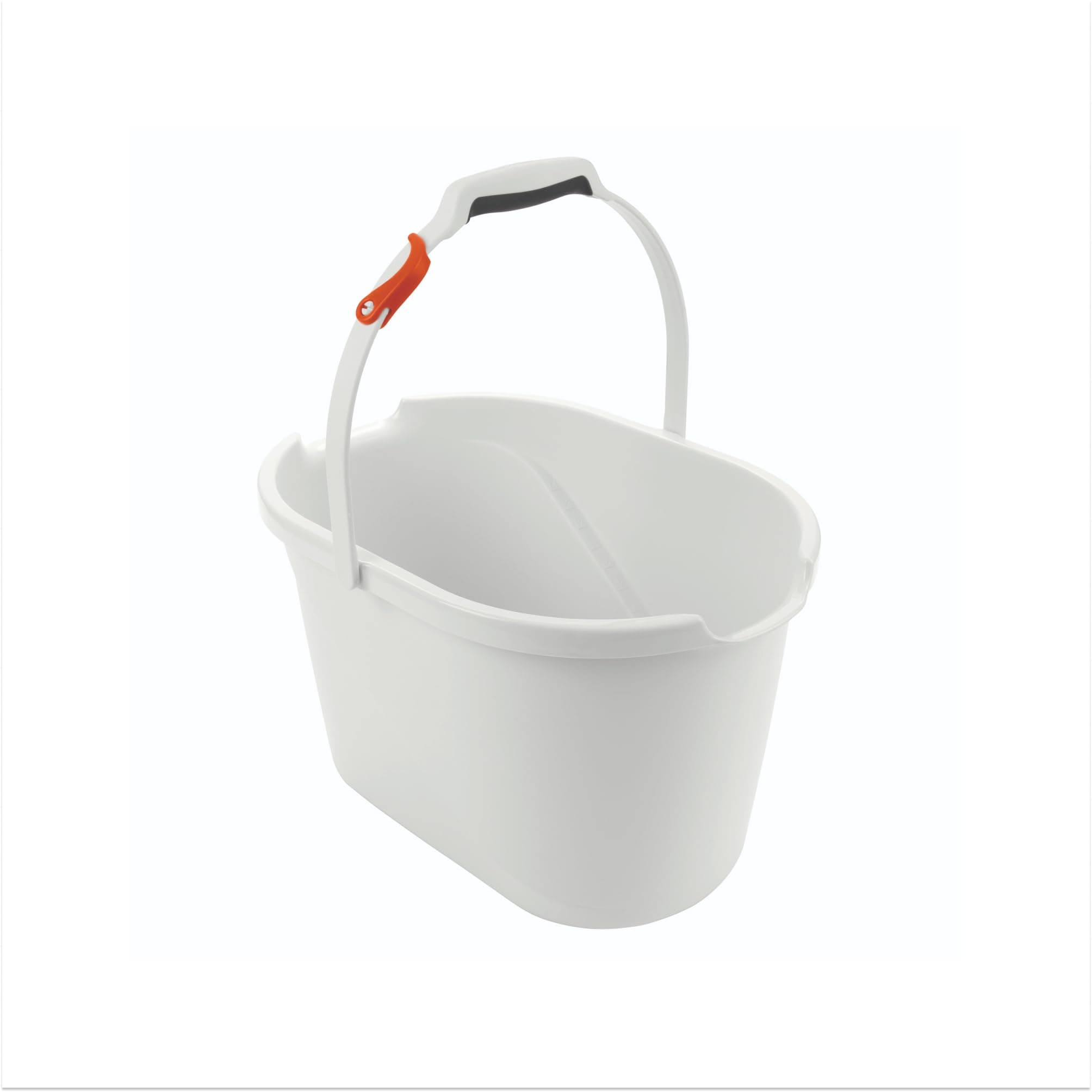 Good Grips Angled Measuring Bucket - Innovative Design with Top-View Measurements for Easy Cleaning, Detergent Measuring, and Mop Storage