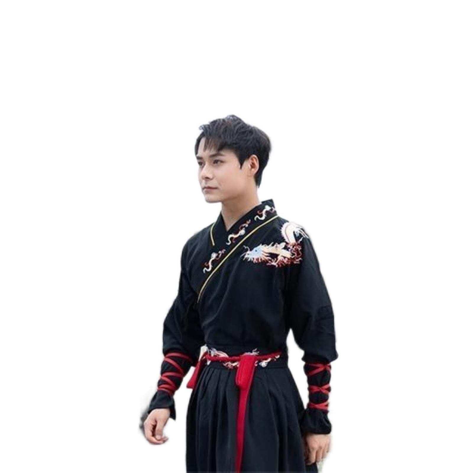 MOOCO MORNINGMOOCO MORNING Adult Men Women Ancient Chinese Men Stage Costume Hanfu Festival Stage Performance Folk Dance Traditional Chinese Couples Dress