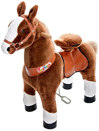 Vroom Rider X Ponycycle Ride-On Horse for 3-5 Years Old - Small (Dark Brown)