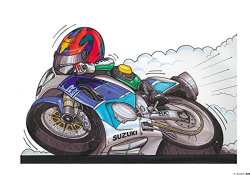 Top Banana Gifts Suzuki GSXR - Blue/White - Koolart Premium Quality Heavyweight Mouse Mat 0249