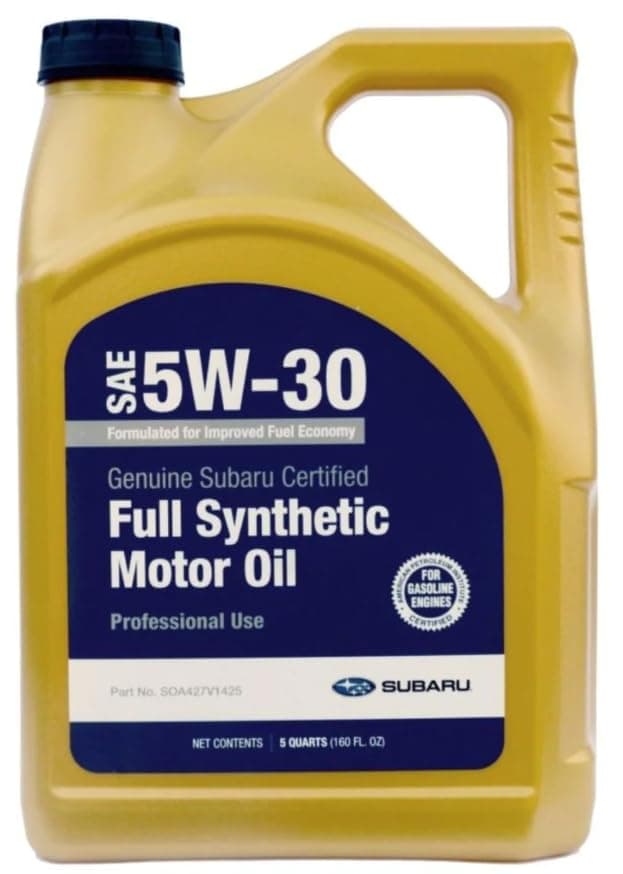 OEM Synthetic 5W-30 Motor Oil 5 Quart Bottle Container SOA427V1425 Turbo Sti wrx