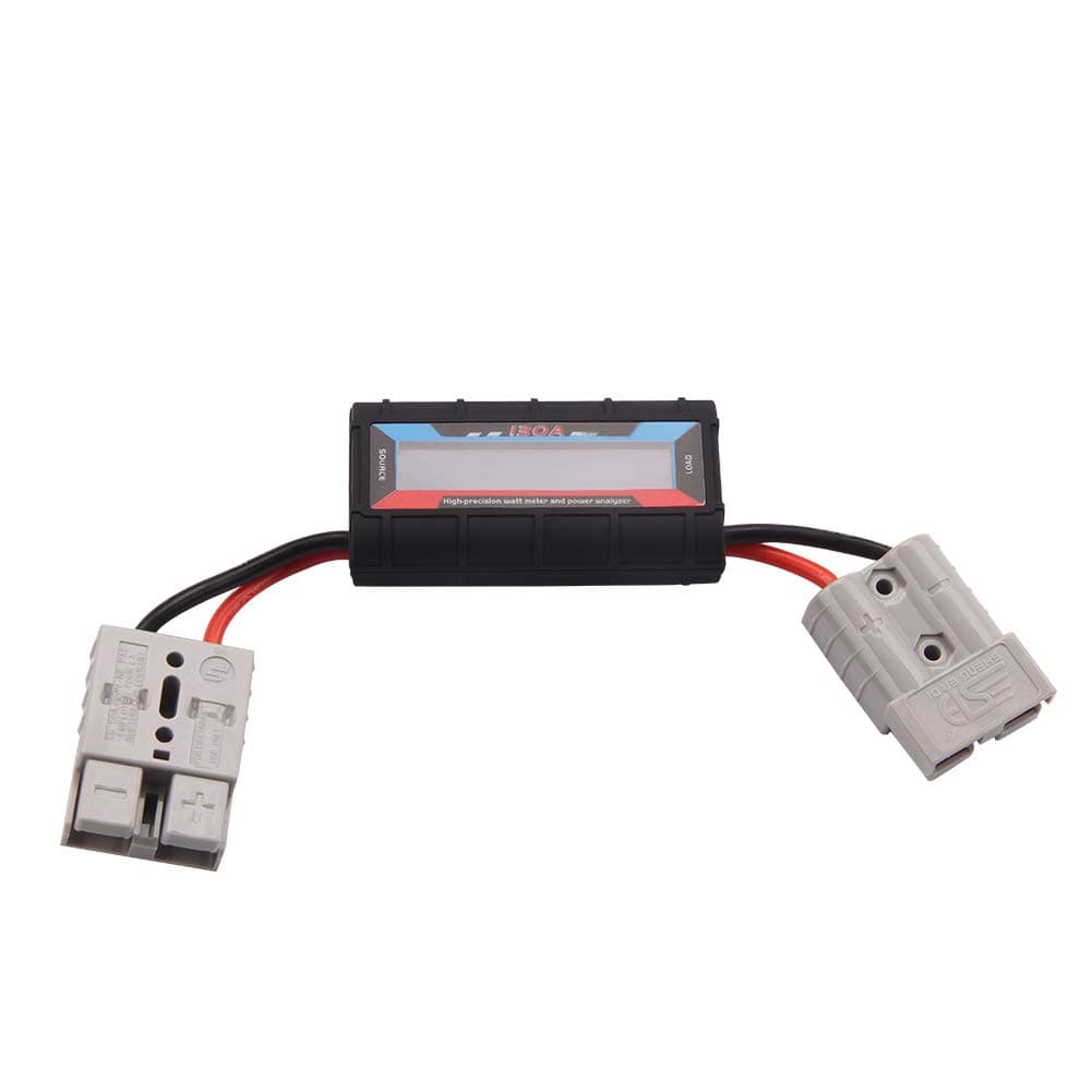 High Precision Watt Meter Voltage Amp Meter Power Analyzer Checker 130A 4.8V~60V Performance Monitor with LCD Screen for RC Battery Solar Wind Power