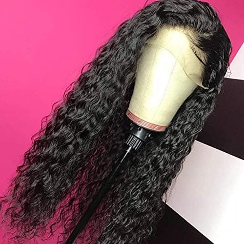 Giannay Short Lace Front Wigs for Black Women Glueless Lace Wig with Baby Hair Synthetic Wigs 16 Inch Curly Bob Wigs 180…