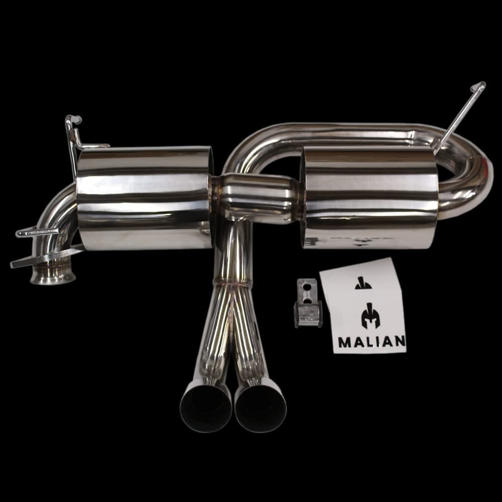Malian Exhausts Catback Exhaust Exhaust for Toyota MR2 Mk3 Spyder, Twin 3.5" Slash Cut Tailpipe