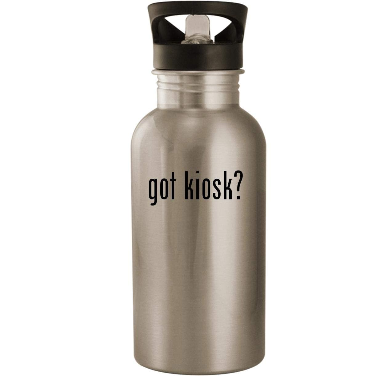 got kiosk? - Stainless Steel 20oz Road Ready Water Bottle, Silver