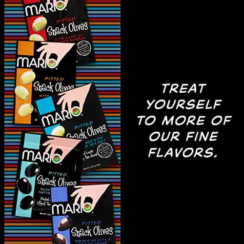 Pitted Snack Olives Seasoned with a Hint of Garlic