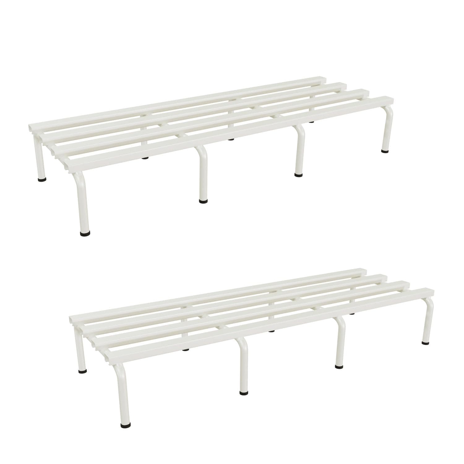 DECOWORLD || Metal Planter Stand || Plant Stand for Pots|| Outdoor Plant Stand || White (Set of 2)