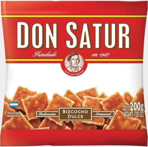 Don Satur Sweet Biscuits - Typical Argentine Cookies- Ideal for Any Time of the Day- 200 gr- 2 Pack