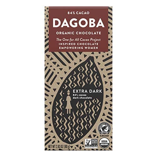 Dagoba Organic Chocolate, Extra Dark 84% Cacao Bar, 2.83 Oz