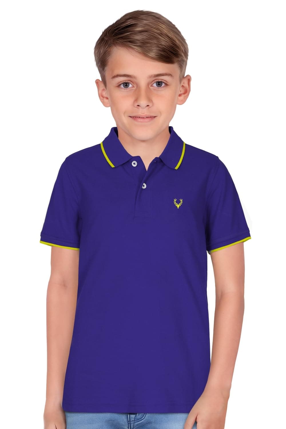 Allen Solly Boys Regular Fit Polo Tshirt(ABKPERGF887254_dark blue5 - 6 Years)
