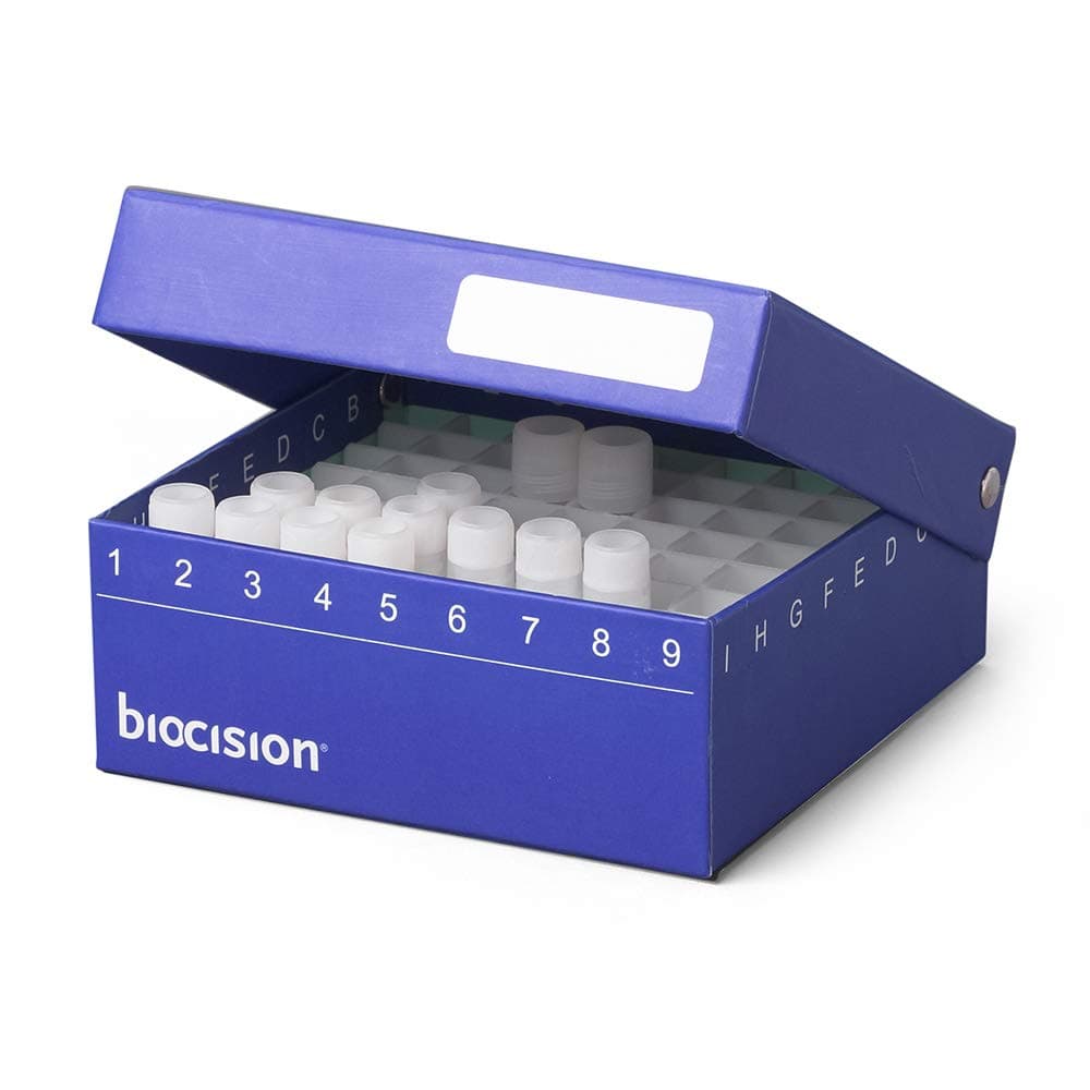 BCS-206B Blue TruCool Hinged Cryobox (Pack of 5)
