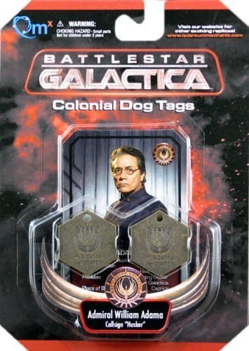 Colonial Dog Tags Admiral William Adama Callsign Husker