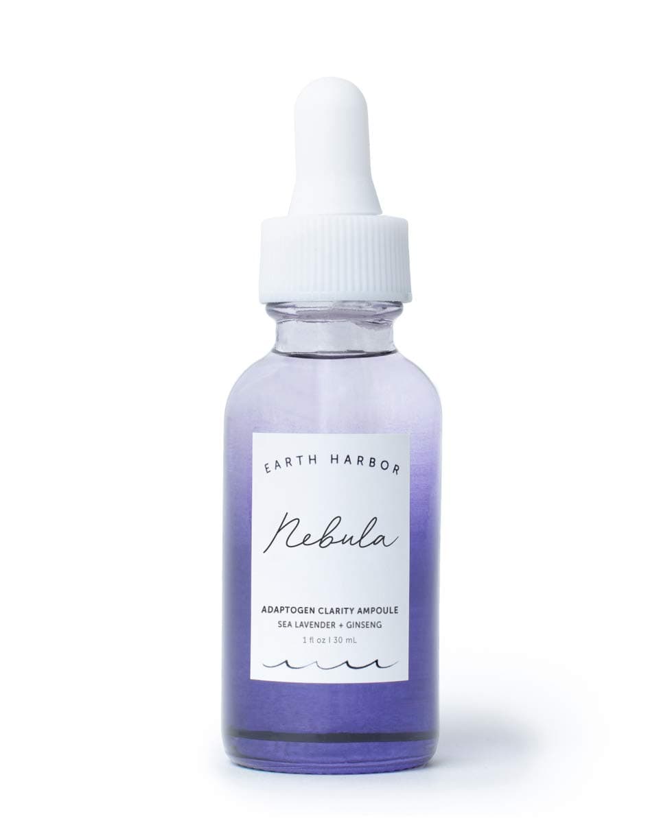 Earth Harbor | NEBULA Adaptogen Clarity Ampoule - Clarifies & Balances Chaotic Skin | Synthetic-Free + Vegan | Squalane & Ginseng Adaptogens |1 fl oz