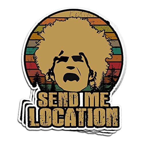 Jarky Love 3 PCs Stickers UFC 229 Khabib The Eagle Nurmagomedov Quote Send Me Location Gift 4×3 Inch Die-Cut Decals for Laptop Window