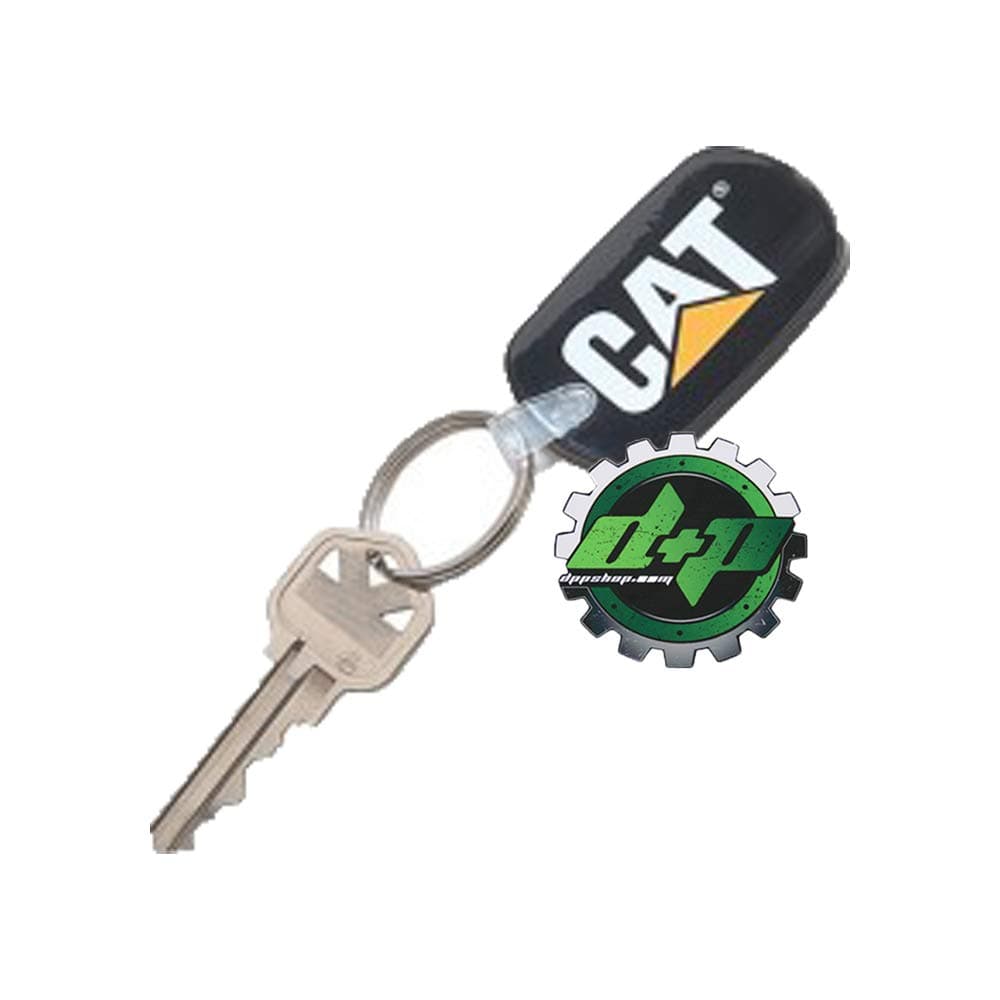Diesel Power Plus rubber CAT keychain Caterpillar equipment KW trucker key fob chain
