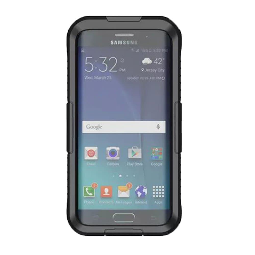 VEGO Galaxy S6 Edge Plus Waterproof Case, Full Body Sealed Waterproof Dirtproof Snowproof Durable Case Cover with Touch Responsive Front Screen Protector for Samsung Galaxy S6 Edge+ (Black)