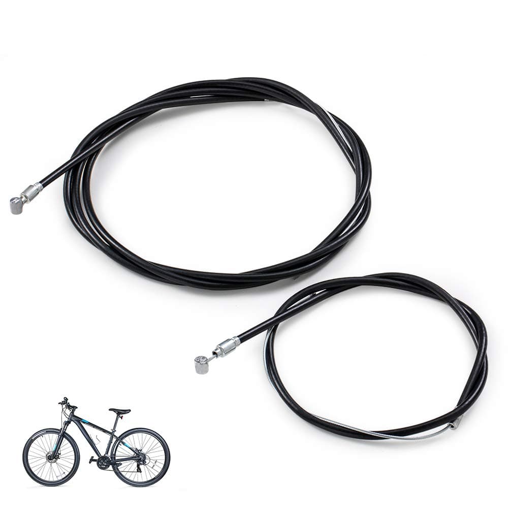 Premium Bike Brake Cable, Front and Rear Bicycle Brake Cable Kit For Mountain Bikes, Bicycle Brake Line, Bike Brake Wire with Brake Cable Housing, Black