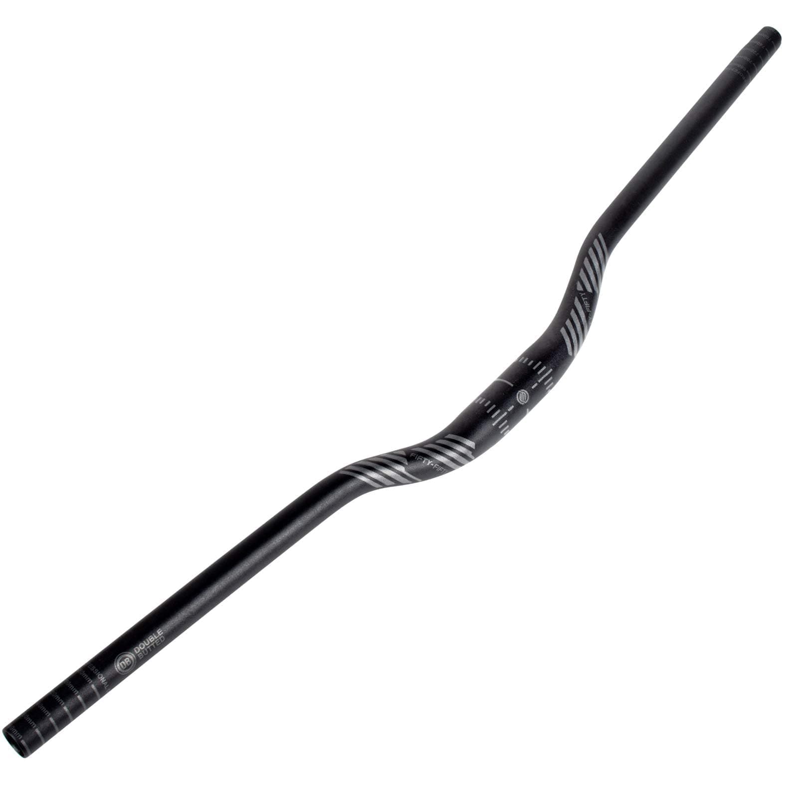 Mountain Bike Riser Handlebar, Aluminum Alloy MTB Handlebar, 31.8mm Diameter, 780mm Wide Bicycle Bar (Black, 35mm Rise)