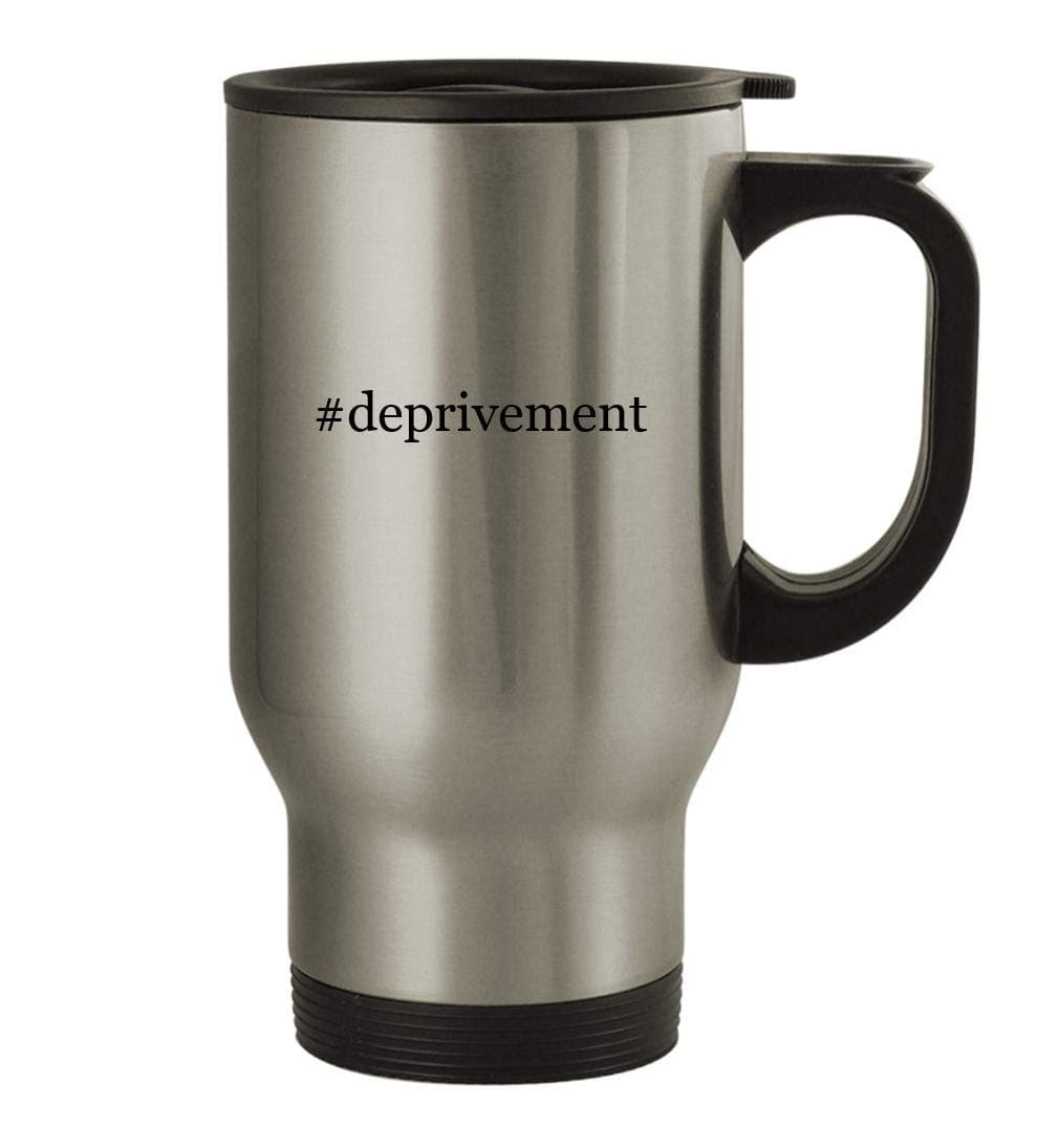 #deprivement - 14oz Stainless Steel Travel Mug, Silver