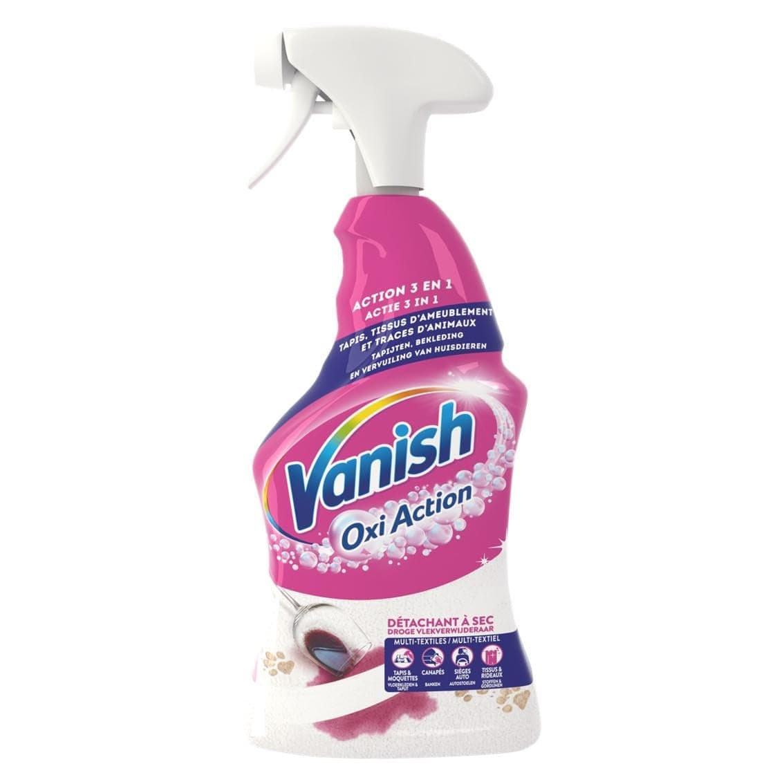 Vanish Gold Oxi Action Upholstery & Carpet Cleaner, Targeted Spot Cleaning Stain Remover Spray, 500 ml | 30 Second Amazing Stain Removal | Neutralises Odours | Helps Prevent Pet Remarking | Pack of 3