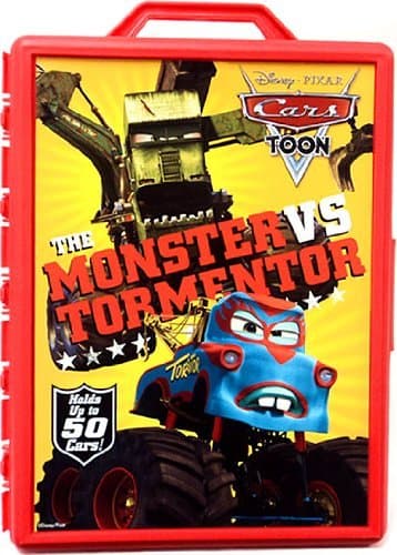 Disney / Pixar CARS TOON 155 Die Cast Car Carrying Case Holds Up To 50 Cars! Monster Truck Mater Theme