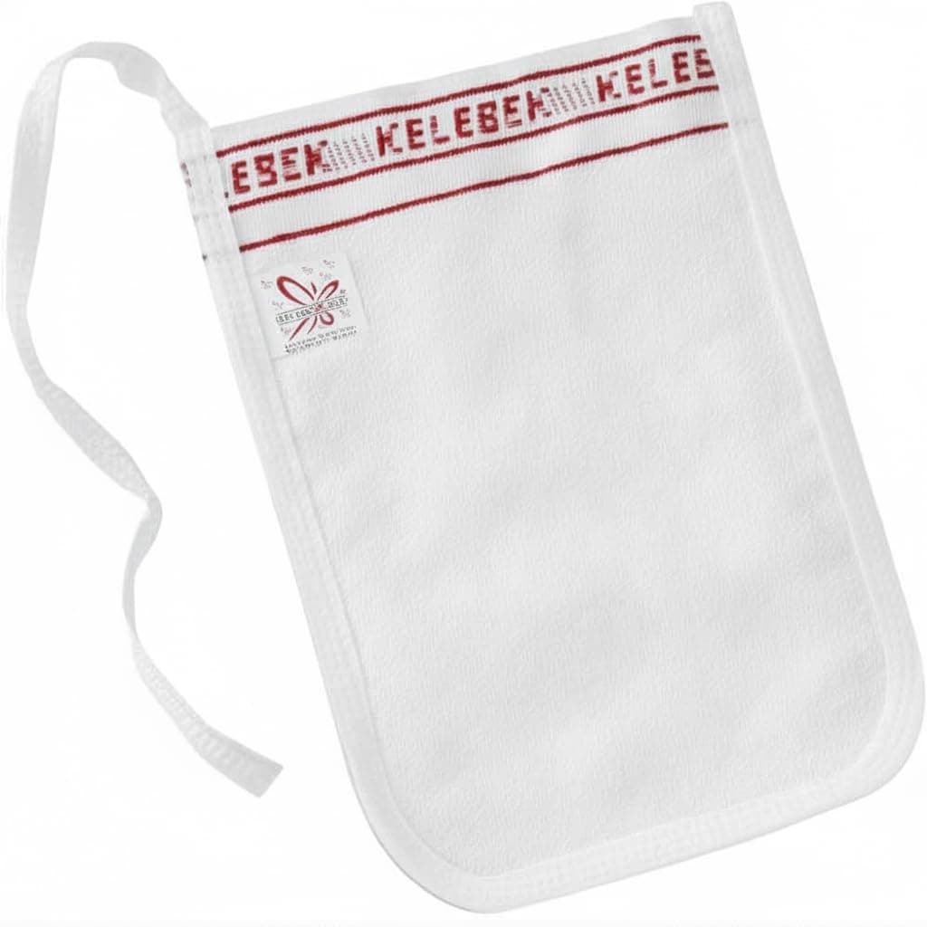 Kelebek Premium Natural Exfoliating Gloves, Turkish Hammam Kese, Original Exfoliating Mitt, Body Scrub for Men and Women