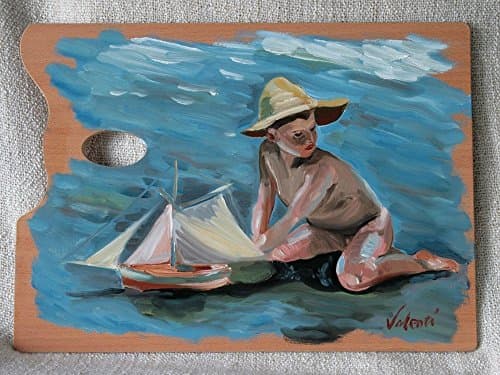 The Ship's Captain - Oil Painting on Genuine Artist’s Palette, Quality Art from Ireland